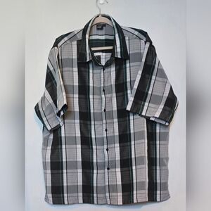 💥4 for $30💥 Roadster Classic Plaid Short Sleeve Button-Up Shirt size XXL